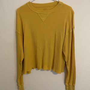 Brandy Melville waffle long sleeve top